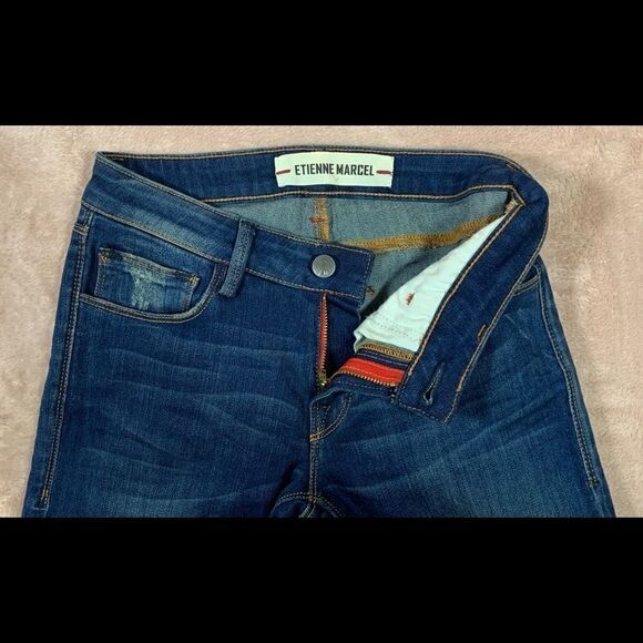 NWOT ✨ Etienne Marcel Low Rise Skinny Jeans 24 - Picture 6 of 9